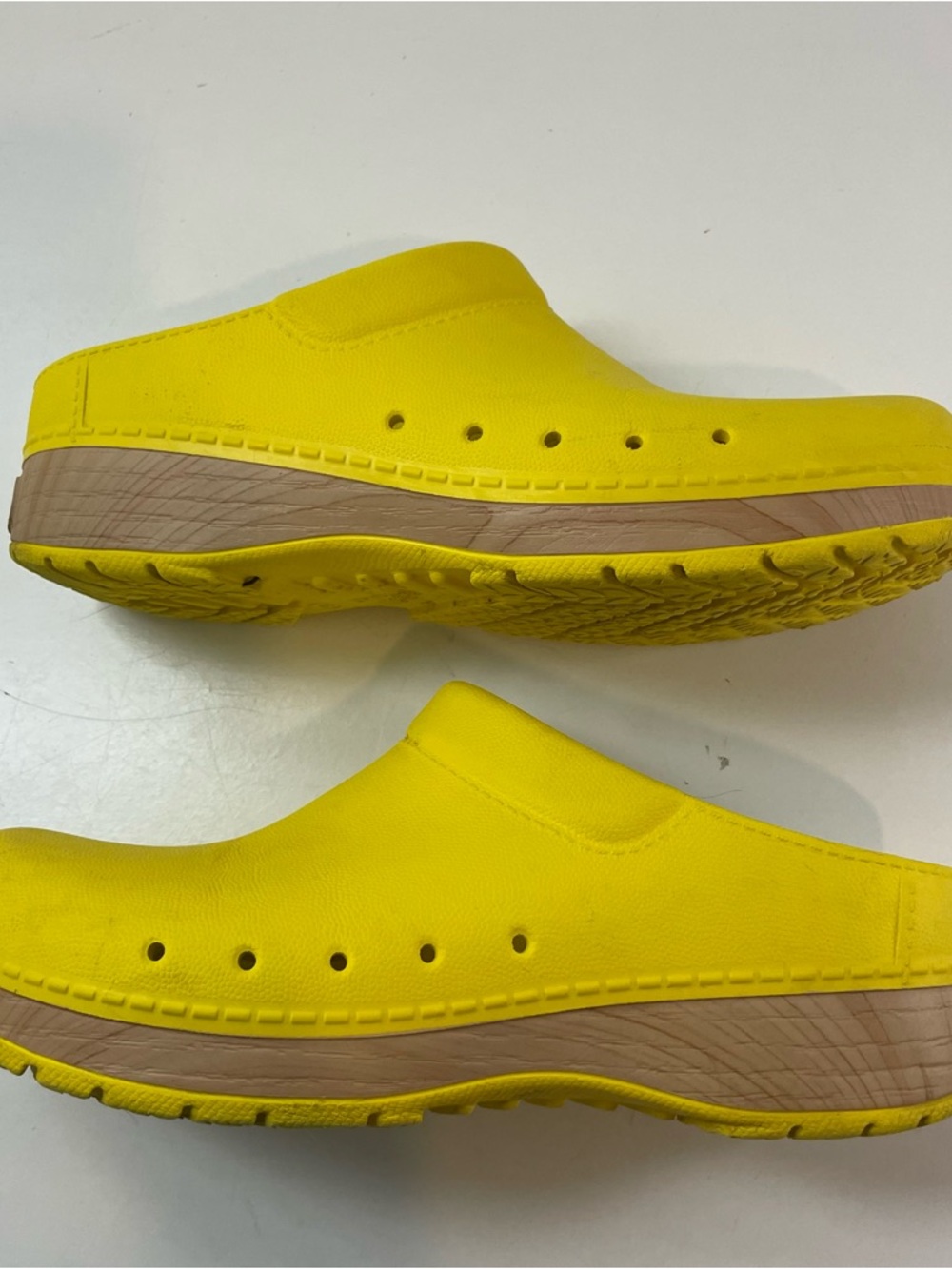 Women’s Yellow Slip-On Comfort Clogs - Picture 3 of 9